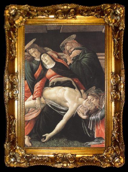 framed  Sandro Botticelli Details of Lament fro Christ Dead,with st jerome,St Paul and St Peter (mk36), ta009-2